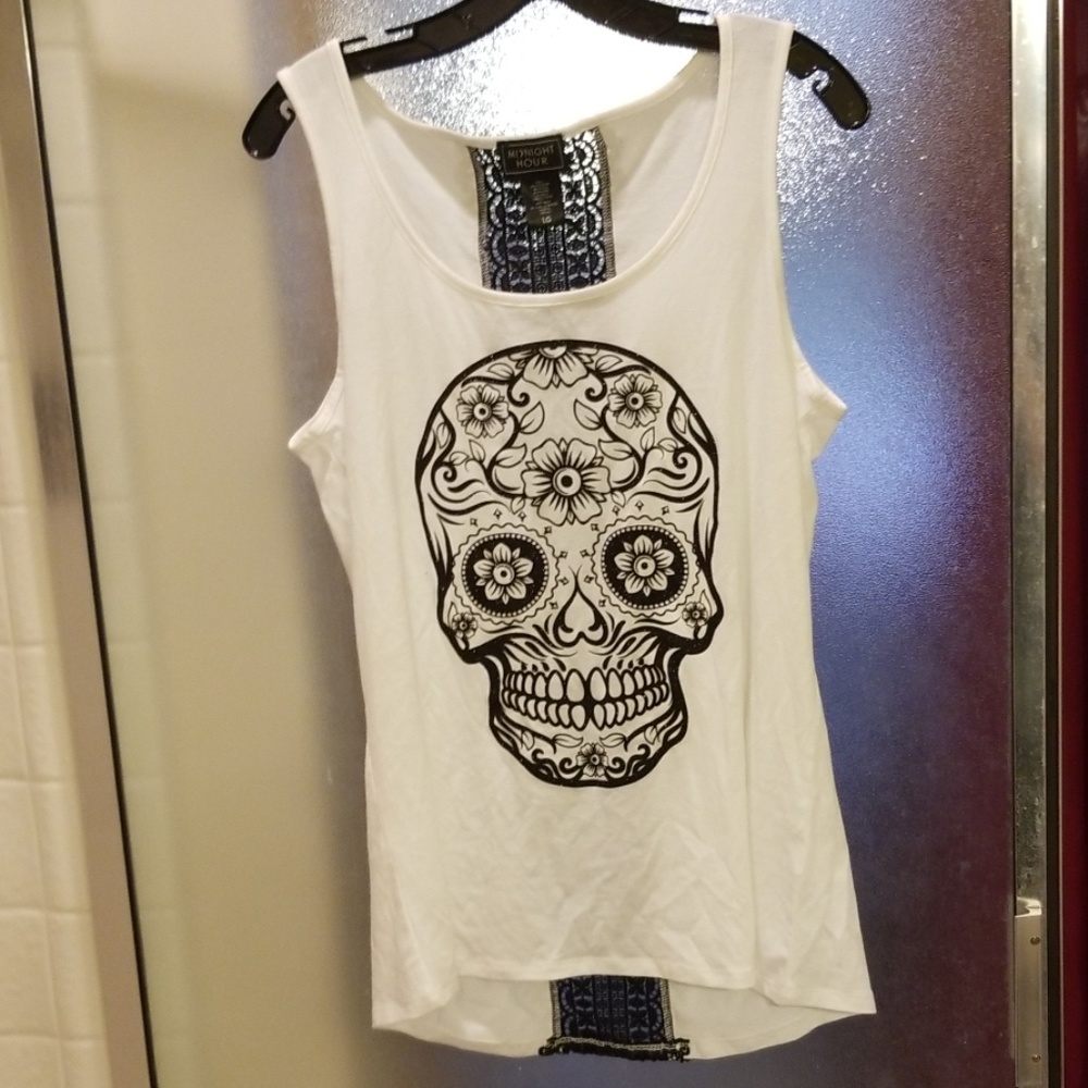Midnight hour skull tank